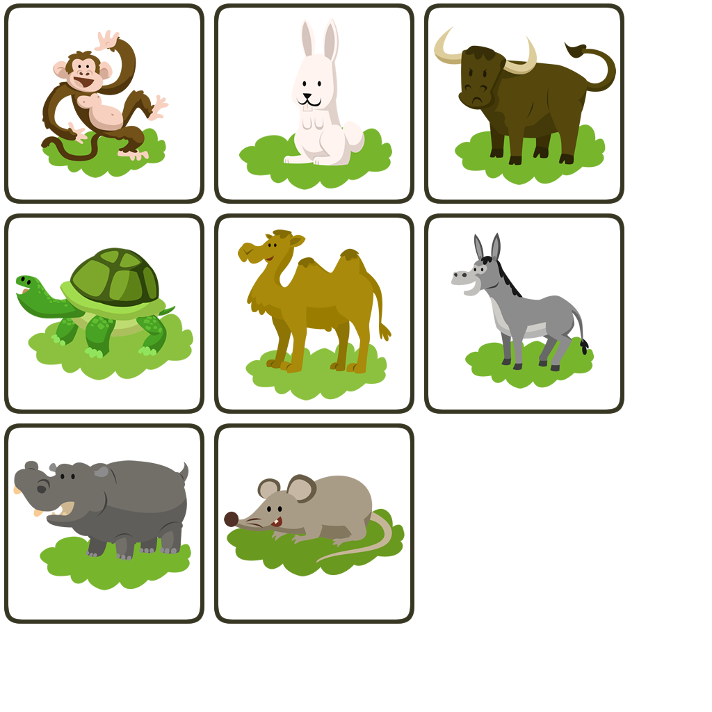 Animal Memory Game